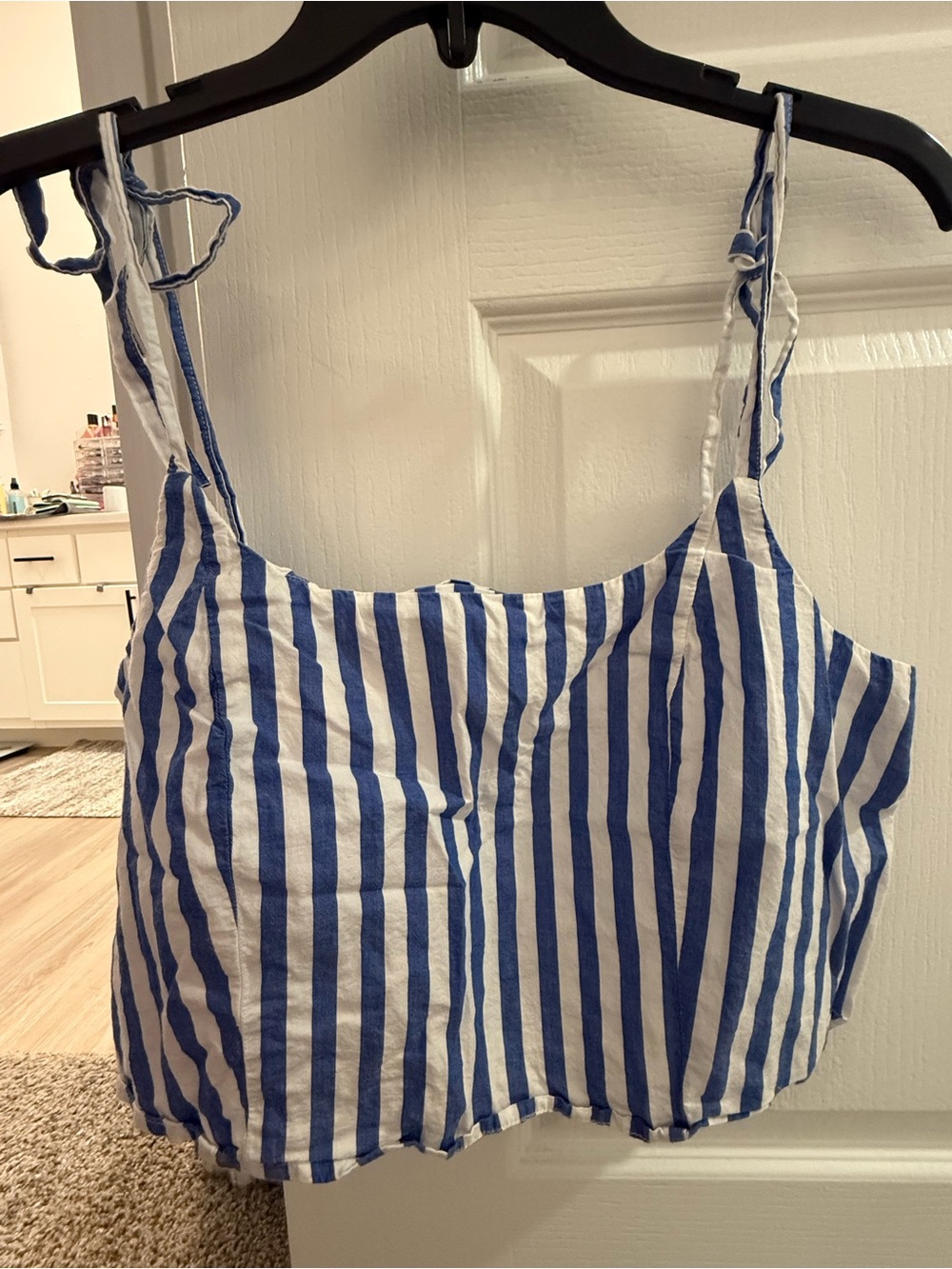 Old Navy Blue and White Striped Camisole